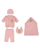 Valuables Newborn 5-Piece Wrapping Sheet Set, Newborn Gift Set, Chase Value, Chase Value