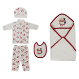 Newborn 5 Pcs Gift Set with Hanger, Newborn Gift Set, Chase Value, Chase Value