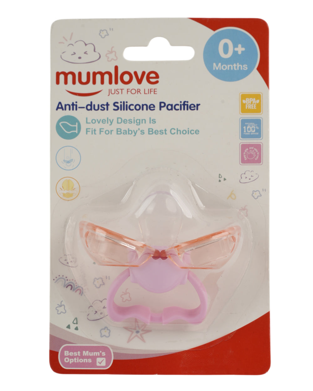 Mum Love Anti-Dust Silicone Pacifier, Feeding Supplies, Mum love, Chase Value
