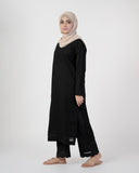 Eminent Women's Embroidered Kurti - Black, Women Ready Kurtis, Eminent, Chase Value