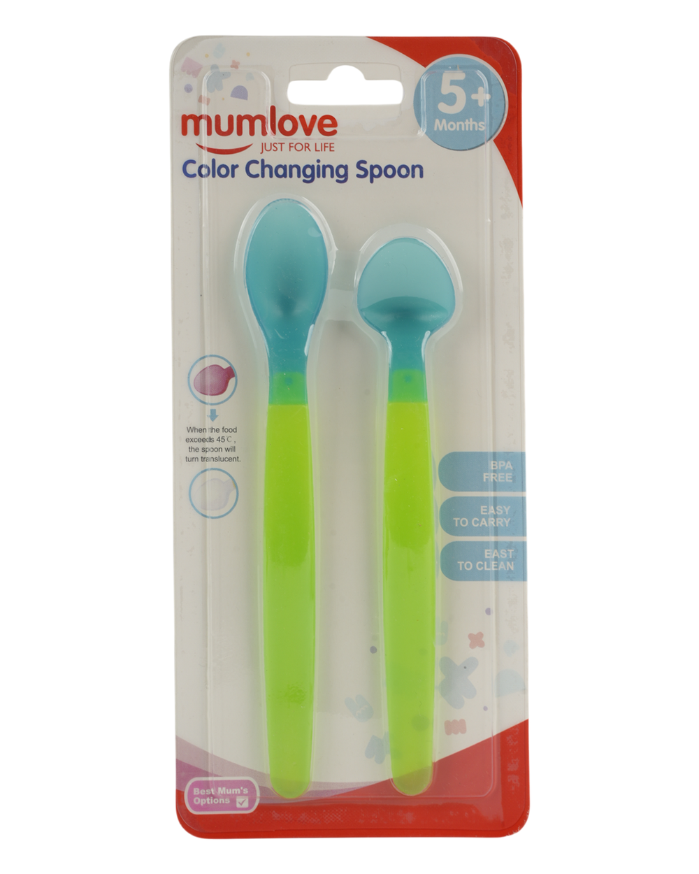 Mum Love Color Changing Spoon, Feeding Supplies, Mum love, Chase Value