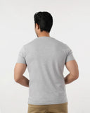 Eminent Men's Round Neck Half Sleeves Printed T-Shirt - Ash Grey, Men's T-Shirts & Polos, Eminent, Chase Value