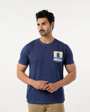 Eminent Men's Round Neck Half Sleeves Printed T-Shirt - Navy Blue, Men's T-Shirts & Polos, Eminent, Chase Value