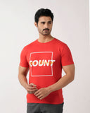 Eminent Men's Round Neck Half Sleeves Printed T-Shirt - Samba Red, Men's T-Shirts & Polos, Eminent, Chase Value