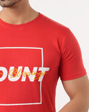 Eminent Men's Round Neck Half Sleeves Printed T-Shirt - Samba Red, Men's T-Shirts & Polos, Eminent, Chase Value