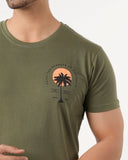 Eminent Men's Round Neck Half Sleeves Printed T-Shirt - Green, Men's T-Shirts & Polos, Eminent, Chase Value