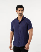 Eminent Men's Casual Half Sleeves Strip Shirt - Blue, Men's Shirts, Eminent, Chase Value