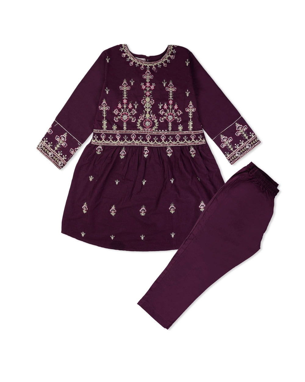 Valuables Girl 2-Piece Embroidered Suit, Girls Shalwar Kameez, Chase Value, Chase Value