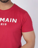 Men's Half Sleeves Round Neck Printed T-Shirt - Red, Men's T-Shirts & Polos, Chase Value, Chase Value