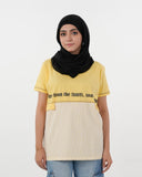 Eminent Women's Half Sleeves Printed T-Shirt - Yellow, Women T-Shirts & Tops, Eminent, Chase Value