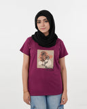 Eminent Women's Half Sleeves T-Shirt - Maroon, Women T-Shirts & Tops, Eminent, Chase Value