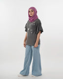 Eminent Women's Half Sleeves Printed T-Shirt - Steel Grey, Women T-Shirts & Tops, Eminent, Chase Value