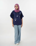 Eminent Women's Half Sleeves Printed T-Shirt - Navy Blue, Women T-Shirts & Tops, Eminent, Chase Value