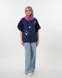 Eminent Women's Half Sleeves Printed T-Shirt - Navy Blue, Women T-Shirts & Tops, Eminent, Chase Value