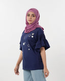 Eminent Women's Half Sleeves Printed T-Shirt - Navy Blue, Women T-Shirts & Tops, Eminent, Chase Value
