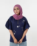 Eminent Women's Half Sleeves Printed T-Shirt - Navy Blue, Women T-Shirts & Tops, Eminent, Chase Value
