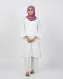 Valuable Women’s Chikan Kari Suit – 2-Piece Embroidered Outfit - White, Women Shalwar Suits, Chase Value, Chase Value