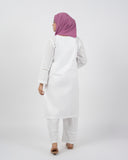 Valuable Women’s Chikan Kari Suit – 2-Piece Embroidered Outfit - White, Women Shalwar Suits, Chase Value, Chase Value