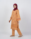 Eminent Women's Embroidered 03 Pcs Shalwar Suits - Brown, Women Shalwar Suits, Eminent, Chase Value