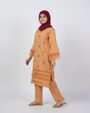 Eminent Women's Embroidered 03 Pcs Shalwar Suits - Brown, Women Shalwar Suits, Eminent, Chase Value