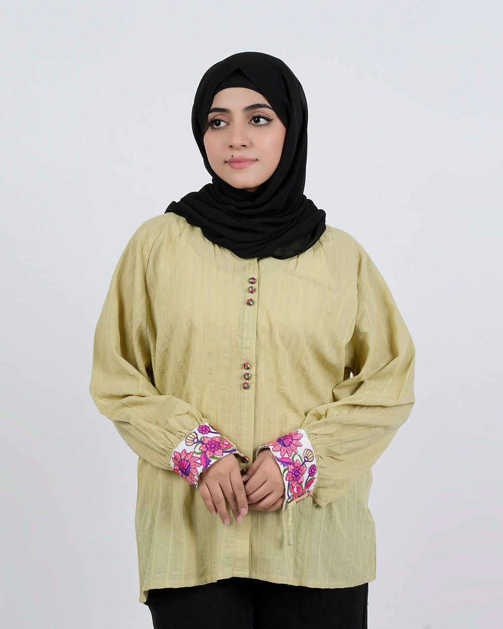 Eminent Women's Embroidered Western Top - Green, Women T-Shirts & Tops, Eminent, Chase Value