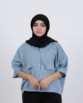 Eminent Women's Half Sleeves Stripe T-Shirt - Blue, Women T-Shirts & Tops, Eminent, Chase Value