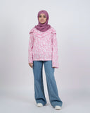 Eminent Women's Bermuda Frill Top - White & Pink, Women T-Shirts & Tops, Eminent, Chase Value