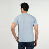 Valuable Men's Half Sleeves Round Neck T-Shirt - Light Blue, Men's T-Shirts & Polos, Chase Value, Chase Value