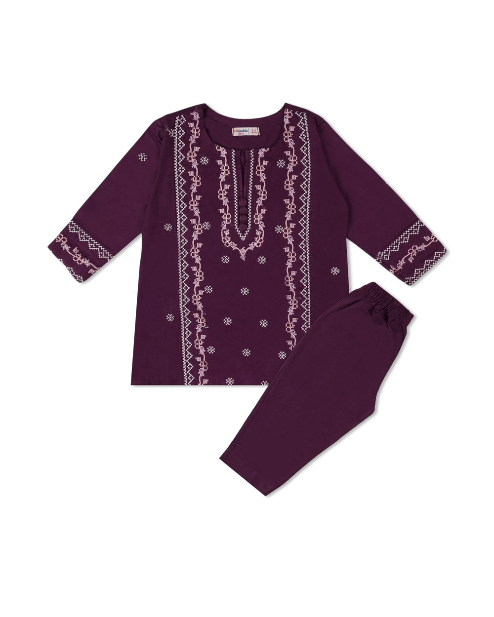 Valuables Girls Embroidered 2PCS Suit, Girls Shalwar Kameez, Chase Value, Chase Value