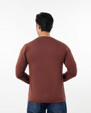 Men's Digital Printed Full Sleeves T-Shirt - Brown, Men's T-Shirts & Polos, Chase Value, Chase Value