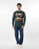 Men's Full Sleeves T-Shirt - Green, Men's T-Shirts & Polos, Chase Value, Chase Value