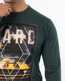 Men's Full Sleeves T-Shirt - Green, Men's T-Shirts & Polos, Chase Value, Chase Value