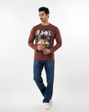 Men's Full Sleeves T-Shirt - Brown, Men's T-Shirts & Polos, Chase Value, Chase Value