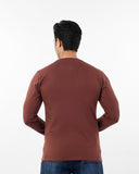 Men's Full Sleeves T-Shirt - Brown, Men's T-Shirts & Polos, Chase Value, Chase Value