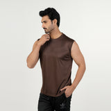 Men's SW Sando T-Shirt with Logo – Sleeveless Cotton Tee, Men's T-Shirts & Polos, Chase Value, Chase Value