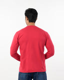 Men's Full Sleeves Printed T-Shirt - Red, Men's T-Shirts & Polos, Chase Value, Chase Value