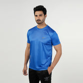Men's Half Sleeves Round Neck T-Shirt - Royal Blue, Men's T-Shirts & Polos, Chase Value, Chase Value