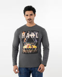Men's Full Sleeves T-Shirt - Grey, Men's T-Shirts & Polos, Chase Value, Chase Value