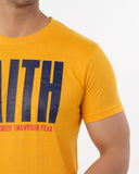 Men's Half Sleeves Round Neck Printed T-Shirt - Yellow, Men's T-Shirts & Polos, Chase Value, Chase Value