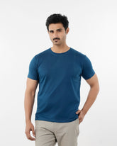 Men's Half Sleeves Round Neck Printed T-Shirt - Navy Blue, Men's T-Shirts & Polos, Chase Value, Chase Value