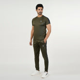 Men's Fancy Track Suit - Olive-Green, Men's Track Suits, Chase Value, Chase Value