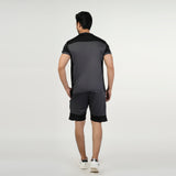 Men's Gym Wear T-Shirt With Short Track Suits - Dark Grey, Men's Track Suits, Chase Value, Chase Value