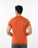 Men's Half Sleeves T-Shirt - Rust, Men's T-Shirts & Polos, Chase Value, Chase Value