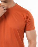 Men's Half Sleeves T-Shirt - Rust, Men's T-Shirts & Polos, Chase Value, Chase Value