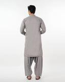Eminent Men's Trim Fit Shalwar Suit - Steel Grey, Men's Shalwar Kameez, Eminent, Chase Value