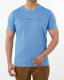 Eminent Men's Round Neck Half Sleeves Printed T-Shirt - Powder Blue, Men's T-Shirts & Polos, Eminent, Chase Value