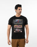 Men's Round Neck Half Sleeves T-Shirt - Black, Men's T-Shirts & Polos, Chase Value, Chase Value