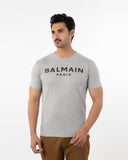 Men's Half Sleeves Round Neck Printed T-Shirt - Grey, Men's T-Shirts & Polos, Chase Value, Chase Value
