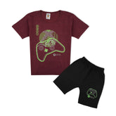 Value Boyโs Shirt & Shorts Set โ Casual Summer Outfit - Maroon, Boys Sets & Suits, Chase Value, Chase Value