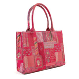 Women's Canvas Stylish Tote Bag - Pink, Women Bags, Chase Value, Chase Value